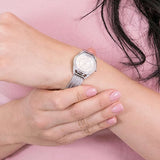 Guess Whisper Silver Dial Silver Mesh Bracelet Watch for Women - W1084L1 Buy Now By Guess