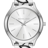 Michael Kors Runway Three-Hand Silver Dial Silver Steel Strap Watch for Women - MK7474 Buy Now By Michael Kors