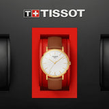 Tissot T Classic Everytime White Dial Brown Leather Strap Watch For Men - T109.410.36.031.00 Buy Now By Tissot