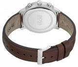 Hugo Boss Attitude White Dial Brown Leather Strap Watch for Men - 1513609 Buy Now By Hugo Boss