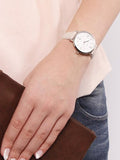 Fossil Jacqueline White Dial Pink Leather Strap Watch for Women - ES4303 Buy Now By Fossil