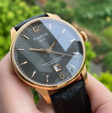 Tissot T Classic Chemin Des Tourelles Powermatic 80 Brown Dial Brown Leather Strap Watch for Men - T099.407.36.447.00 Buy Now By Tissot
