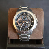 Michael Kors Ryker Chronograph Black Dial Silver Steel Strap Watch For Men - MK8528 Buy Now By Michael Kors
