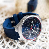 Tommy Hilfiger Justin Chronograph Blue Dial Blue Rubber Strap Watch for Men - 1792057 Buy Now By Tommy Hilfiger
