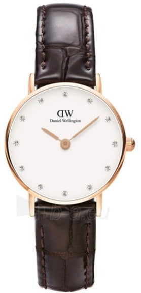Daniel Wellington Classy York White Dial Brown Leather Strap Watch For Women - DW00100061 Buy Now By Daniel Wellington