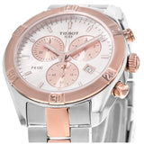 Tissot PR 100 Sport Chic Chronograph Mother of Pearl Dial Two Tone Steel Strap Watch for Women - T101.917.22.151.00 Buy Now By Tissot