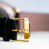 Movado Museum Black Dial Black Leather Strap Watch For Men - 0607014 Buy Now By Movado