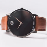 Movado Museum Classic Black Dial Brown Leather Strap Watch for Men - 0607198 Buy Now By Movado