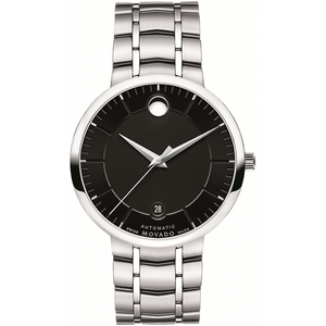 Movado 1881 Automatic Black Dial Silver Steel Strap Watch for Men - 606914 Buy Now By Movado