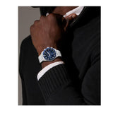 Movado Heritage Calendoplan Chronograph Blue Dial Silver Steel Strap Watch For Men - 3650124 Buy Now By Movado