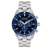 Movado Heritage Calendoplan Chronograph Blue Dial Silver Steel Strap Watch For Men - 3650124 Buy Now By Movado