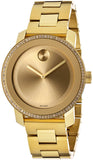 Movado Bold Diamonds Gold Dial Gold Steel Strap Watch for Women - 3600150 Buy Now By Movado