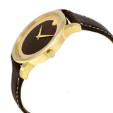 Movado Museum Classic Brown Dial Brown Leather Strap Watch For Men - 0606880 Buy Now By Movado