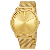 Movado Bold Diamonds Gold Dial Gold Mesh Bracelet Watch For Men - 3600460 Buy Now By Movado