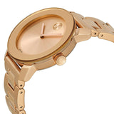 Movado Bold Rose Gold Dial Rose Gold Steel Strap Watch for Women - 3600188 Buy Now By Movado