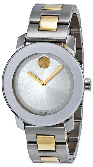 Movado Bold Silver Dial Two Tone Steel Strap Watch for Men - 3600128 Buy Now By Movado
