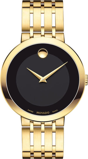Movado Esperanza Museum 39mm Black Dial Stainless Steel Watch For Men - 0607059 Buy Now By Movado