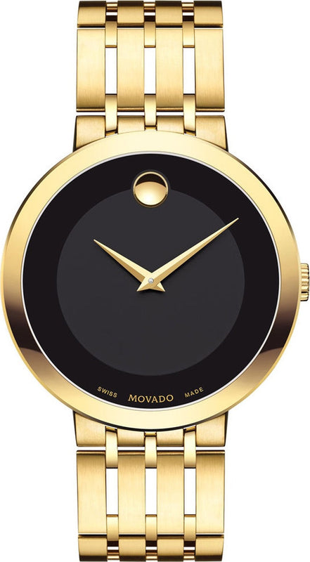 Movado Esperanza Museum 39mm Black Dial Stainless Steel Watch For Men - 0607059 Buy Now By Movado
