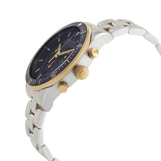 Movado Heritage Calendoplan Chronograph Blue Dial Two Tone Steel Strap Watch For Men - 3650126 Buy Now By Movado