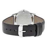 Movado Museum Blue Dial Black Leather Strap Watch For Women - 0606611 Buy Now By Movado