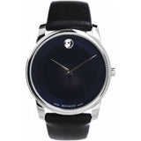 Movado Museum Classic Blue Dial Black Leather Strap Watch for Men - 606610 Buy Now By Movado