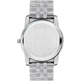 Movado Museum Diamonds Black Dial Silver Steel Strap Watch For Men - 606878 Buy Now By Movado