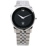 Movado Museum Classic Black Dial Silver Steel Strap Watch for Men - 0607199 Buy Now By Movado