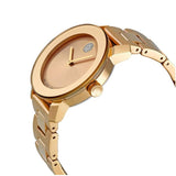 Movado Bold Rose Gold Dial Rose Gold Steel Strap Watch for Women - 3600086 Buy Now By Movado