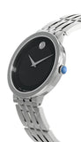Movado Esperanza 39mm Black Dial Silver Steel Strap Watch For Men - 0607057 Buy Now By Movado