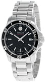 Movado Series 800 Black Dial Silver Steel Strap Watch For Men - 2600135 Buy Now By Movado