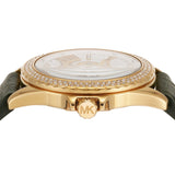 Michael Kors Mini Everest Crystals White Dial Green Leather Strap Watch for Women - MK4720 Buy Now By Michael Kors
