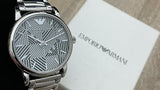 Emporio Armani Classic Quartz Grey Dial Silver Steel Strap Watch For Men - AR11134 Buy Now By Emporio Armani
