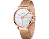 Calvin Klein Even White Dial Rose Gold Mesh Bracelet Watch for Women - K7B21626 Buy Now By Calvin Klein