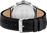 Tommy Hilfiger Kyle Quartz Black Dial Black Leather Strap Watch for Men - 1791630 Buy Now By Tommy Hilfiger