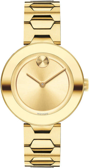 Movado Bold Gold Dial Gold Steel Strap Watch For Women - 3600382 Buy Now By Movado
