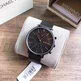 Michael Kors Jaryn Black Dial Black Stainless Steel Strap Watch for Men - MK8504 Buy Now By Michael Kors