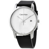 Calvin Klein City Silver Dial Black Steel Strap Watch for Men - K2G2G1CX Buy Now By Calvin Klein