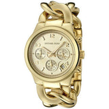 Michael Kors Runway Twist Gold Dial Gold Stainless Steel Strap Watch for Women - MK3131 Buy Now By Michael Kors