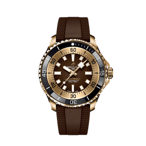 Breitling Superocean Automatic 44 Brown Dial Brown Rubber Strap Watch for Men - N17376201Q1S1 Buy Now By Breitling