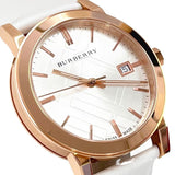 Burberry The City White Dial White Leather Strap Watch for Women - BU9012 Buy Now By Burberry