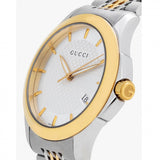 Gucci G Timeless Silver Dial Two Tone Steel Strap Watch For Men - YA126409 Buy Now By Gucci