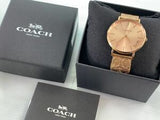 Coach Perry Rose Gold Dial Rose Gold Mesh Bracelet Watch for Women - 14503343 Buy Now By Coach