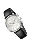 Calvin Klein Posh Silver Dial Black Leather Strap Watch for Men - K8Q371C6 Buy Now By Calvin Klein