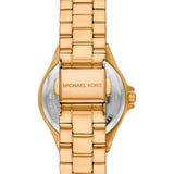 Michael Kors Lennox Three Hand Black Dial Gold Steel Strap Watch For Women - MK7394 Buy Now By Michael Kors