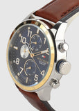 Tommy Hilfiger Sport Multifunction Blue Dial Brown Leather Strap Watch for Men - 1791137 Buy Now By Tommy Hilfiger