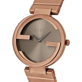 Gucci Interlocking G Quartz Brown Dial Brown Steel Strap Watch for Women - YA133317 Buy Now By Gucci
