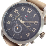 Tommy Hilfiger Briggs Chronograph Black Dial Brown Leather Strap Watch for Men - 1791425 Buy Now By Tommy Hilfiger