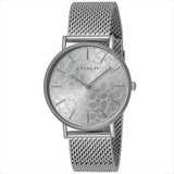 Coach Perry Quartz Silver Dial Silver Mesh Bracelet Watch for Women - 14503384 Buy Now By Coach
