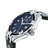 Maurice Lacroix Aikon Quartz Black Dial Green Crocodile Leather Strap Watch for Men - AI1008-PVB21-330-1 Buy Now By Maurice Lacroix