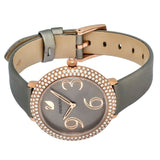 Swarovski Crystal Frost Grey Dial Grey Leather Strap Watch for Women - 5484067 Buy Now By Swarovski
